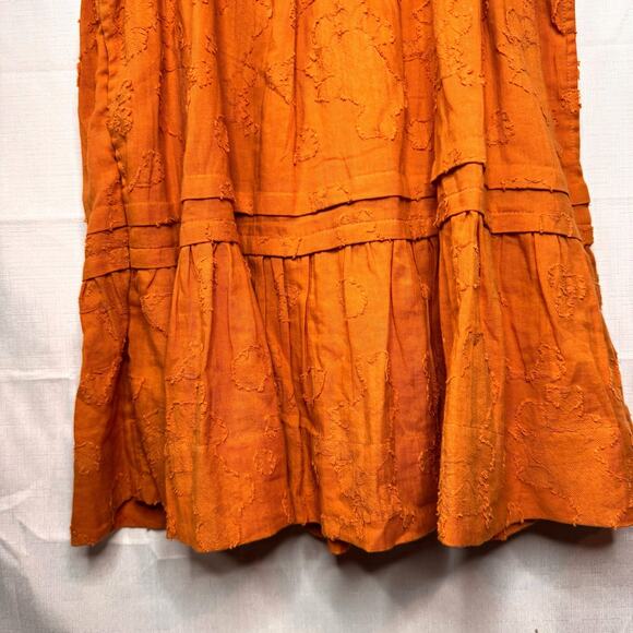 ANTHROPOLOGIE Somerset Mini Dress Womens S Petite Textured Puff Sleeve Pockets - Picture 6 of 10